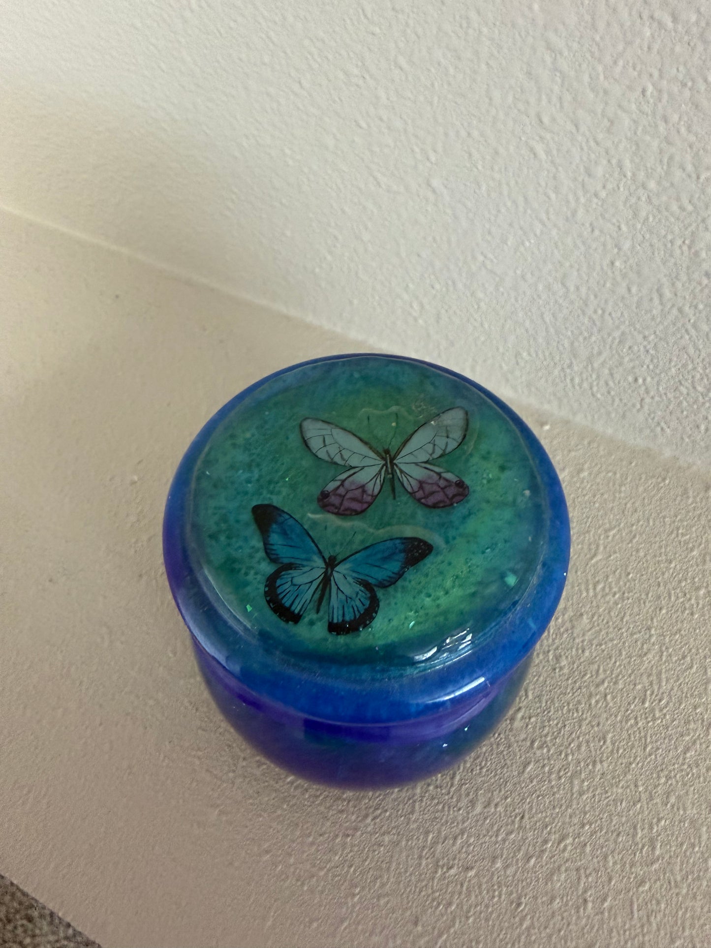 Celestial Butterfly Trinket Jar