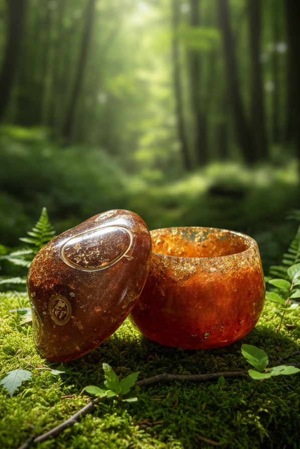 Handmade Copper Woodland Mushroom Trinket Jar