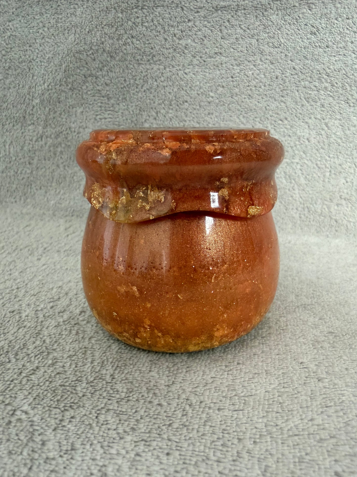 Golden Amber Trinket Jar