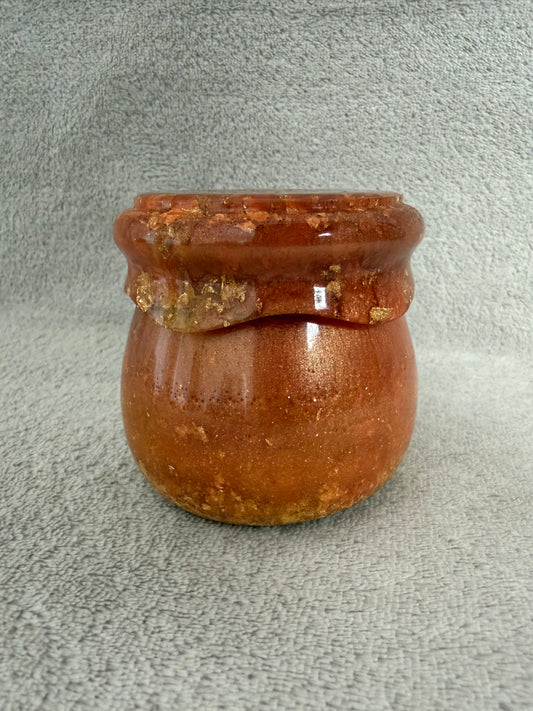 Golden Amber Trinket Jar