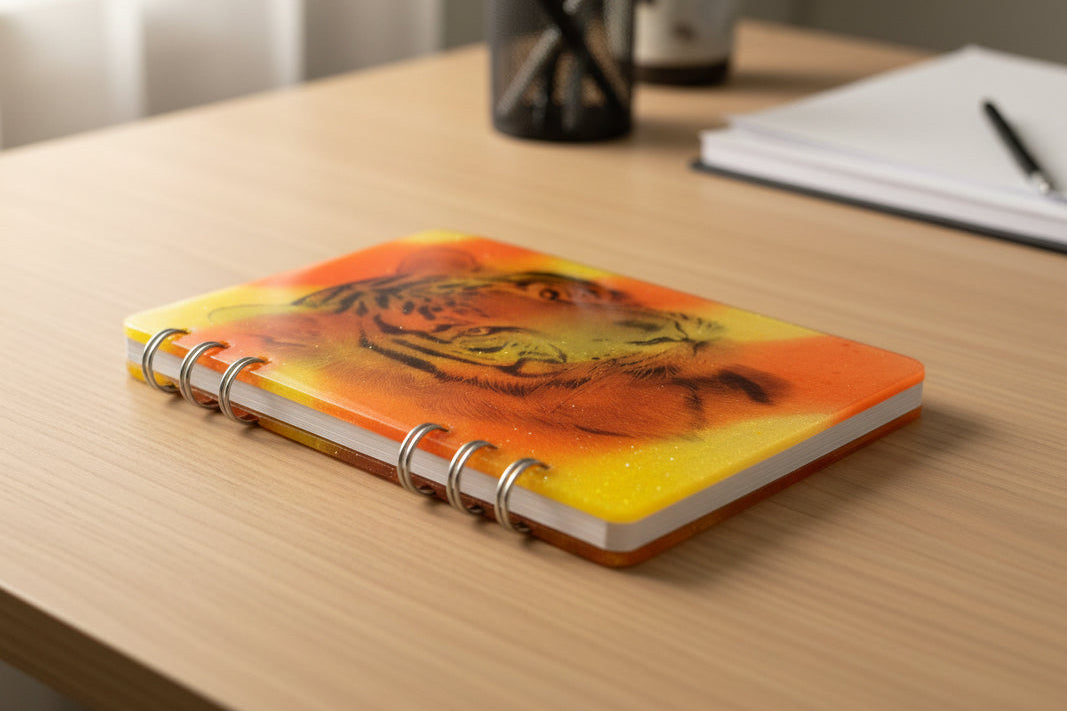 Tiger Spirit Handmade Notebook