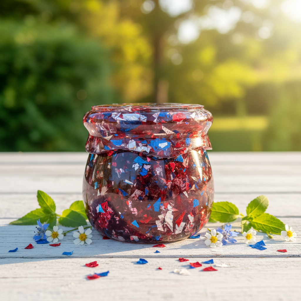 Patriotic Confetti Trinket Jar